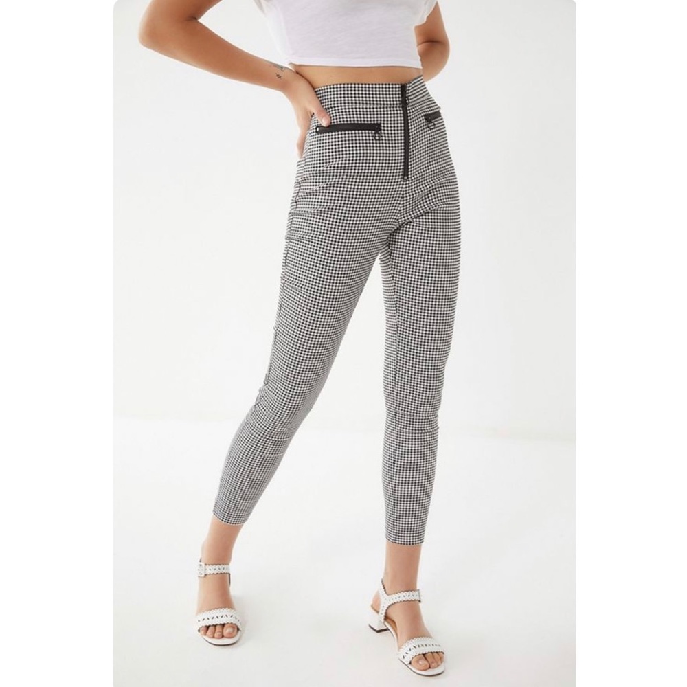Urban Outfitters Susie gingham stretch crop pants